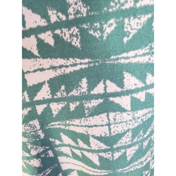 LuLaRoe Azure Women's Green / Pink Geometric Knee-Length Skirt, Size: Small, New - Picture 5 of 9